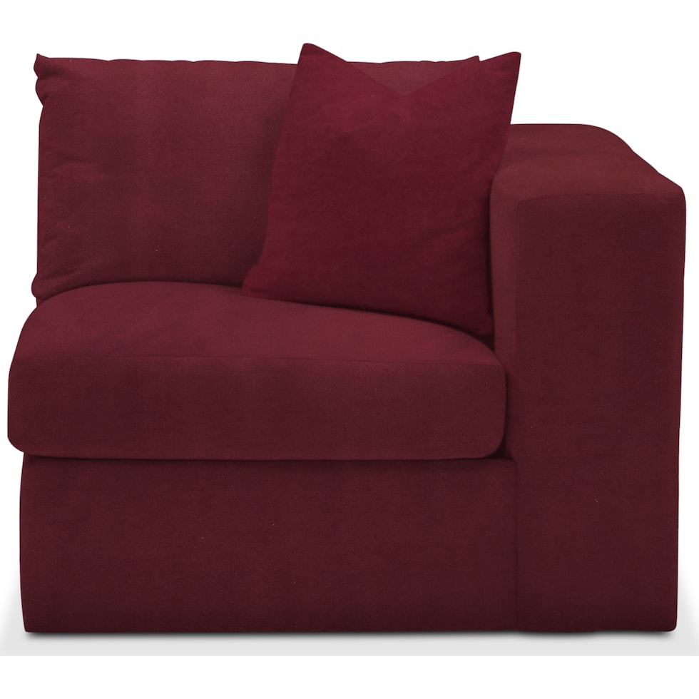collin red right arm facing chair   
