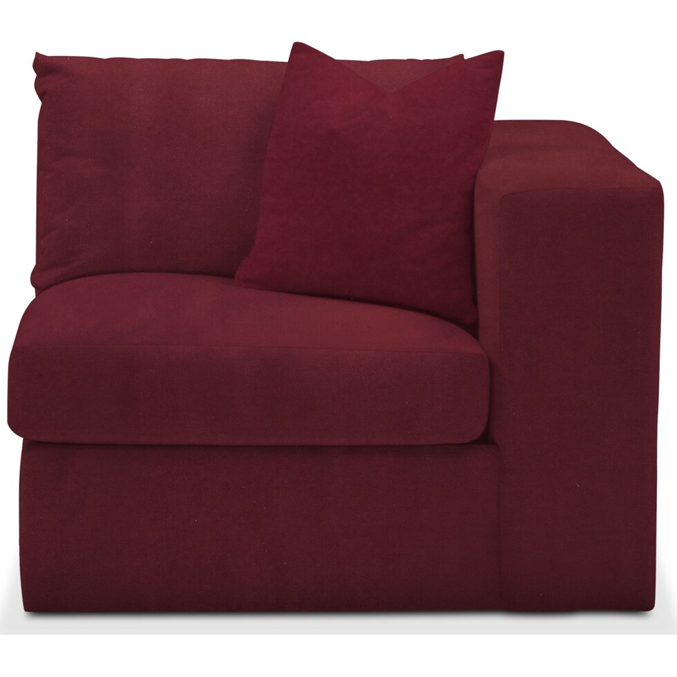 collin red right arm facing chair   