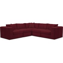 collin red sectional   