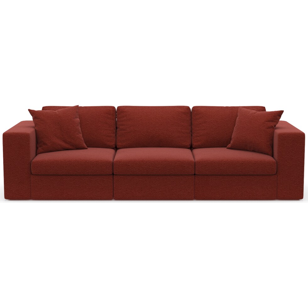 collin red sofa   