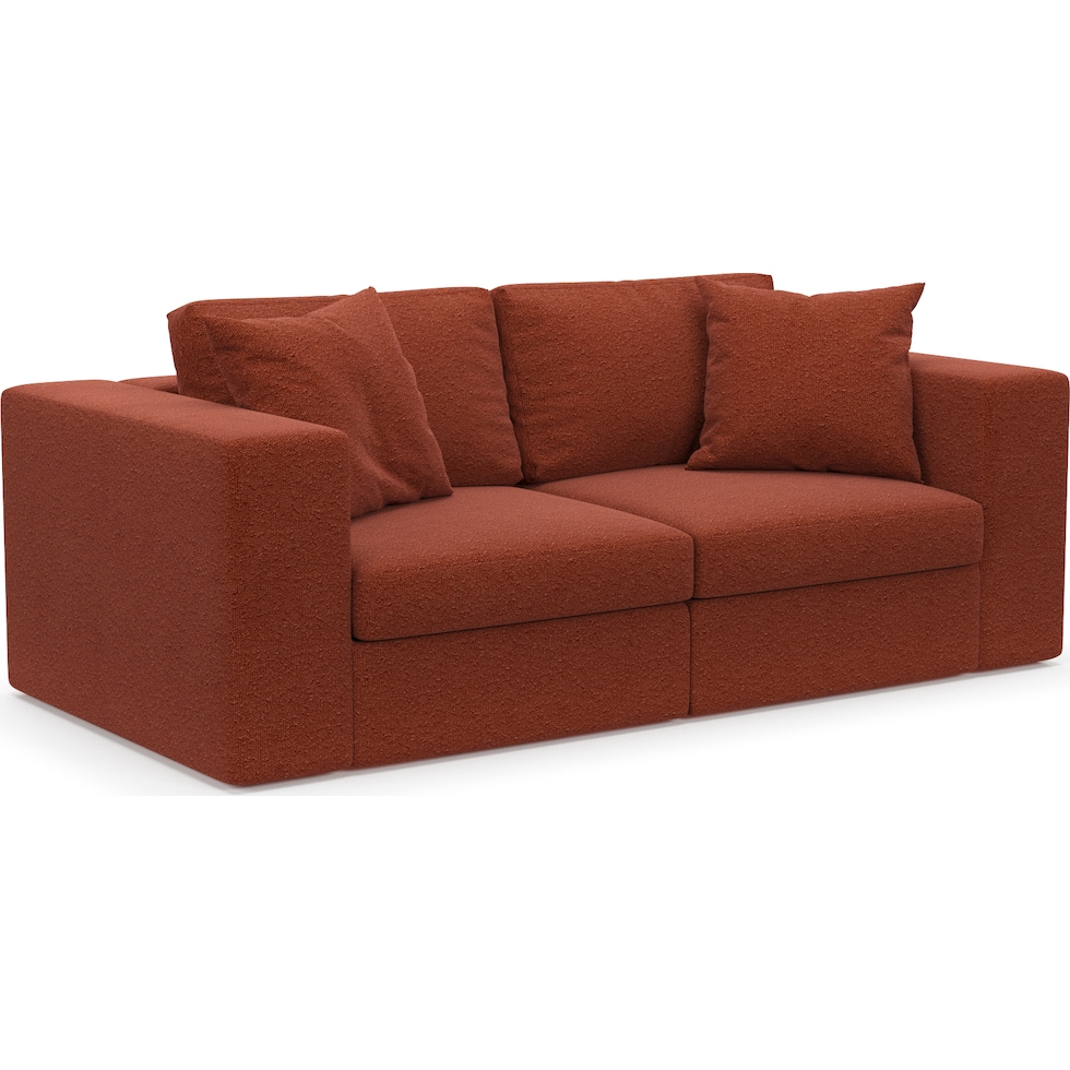 collin red sofa   