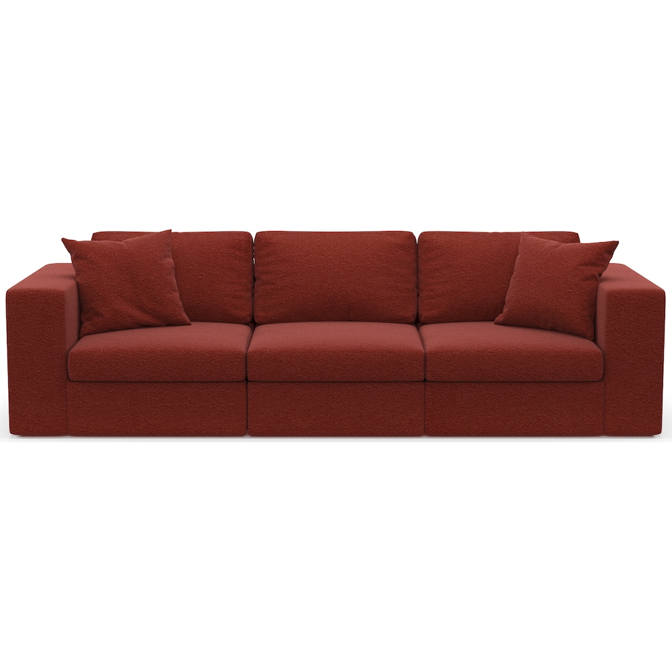 collin red sofa   