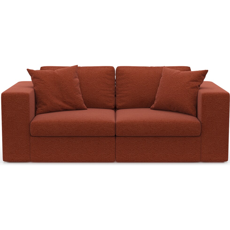 collin red sofa   