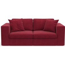 collin red sofa   