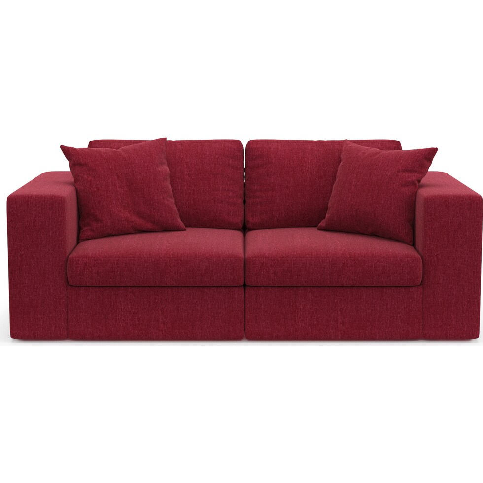 collin red sofa   