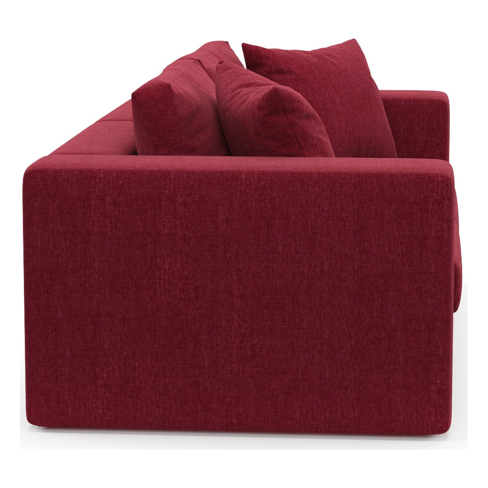 collin red sofa   