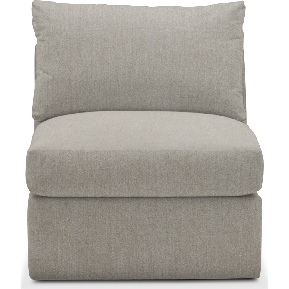 collin synergy oatmeal armless chair   