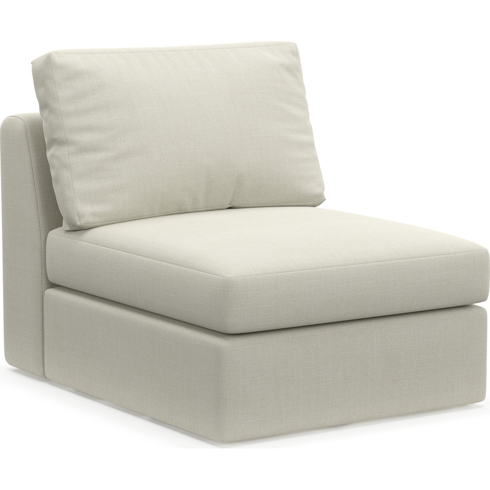 collin white armless chair   