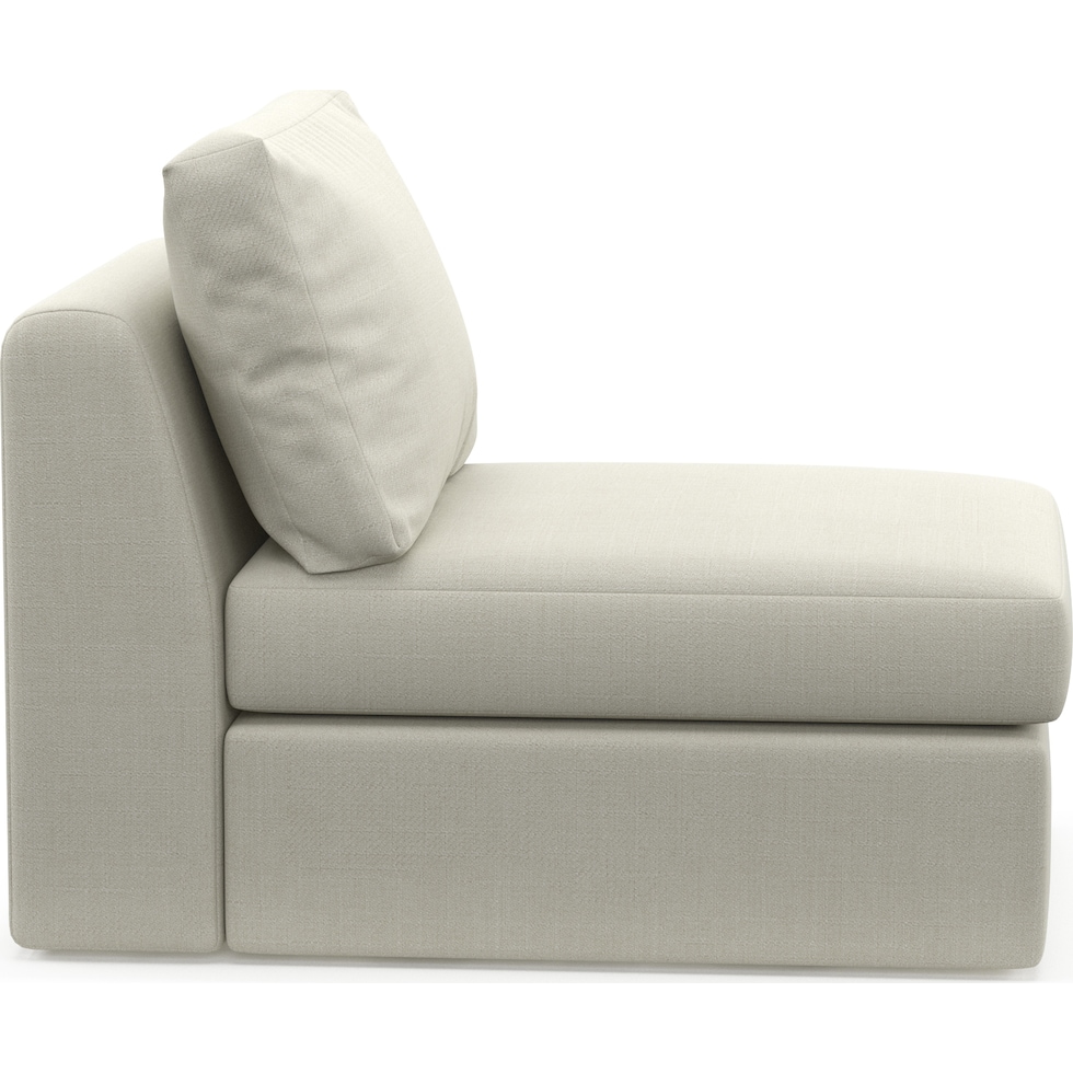 collin white armless chair   