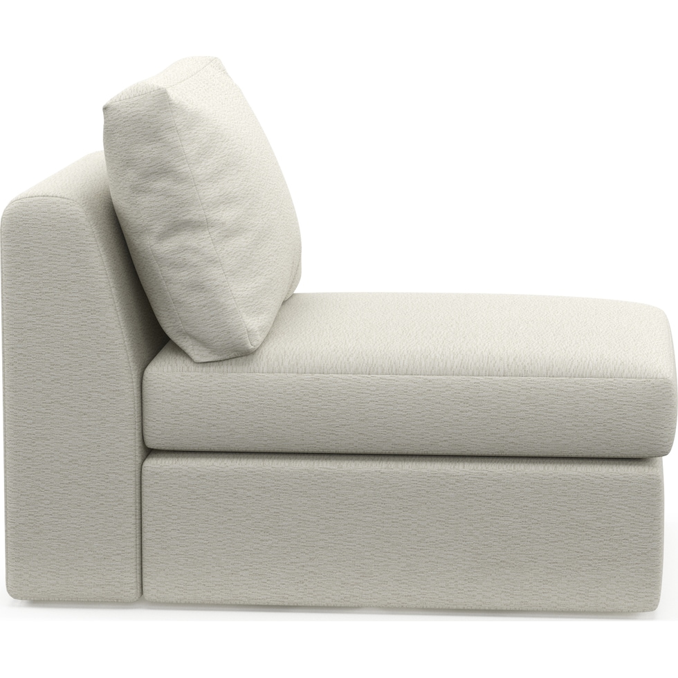 collin white armless chair   