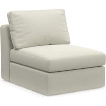 collin white armless chair   