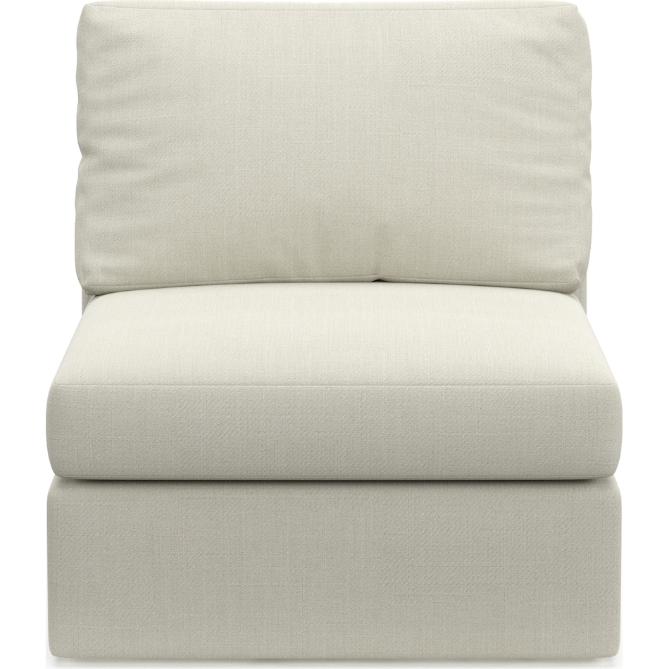 collin white armless chair   