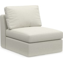 collin white armless chair   