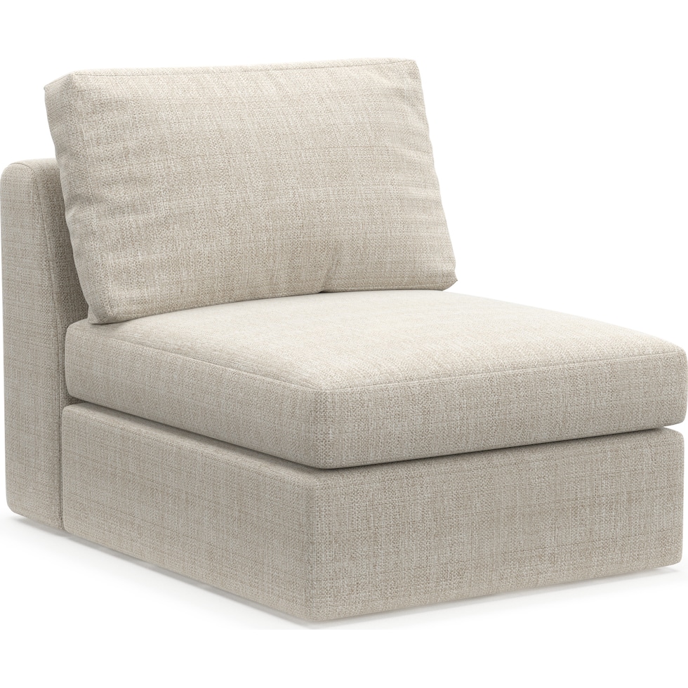 collin white armless chair   