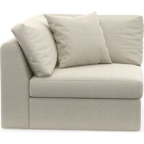 collin white corner chair   