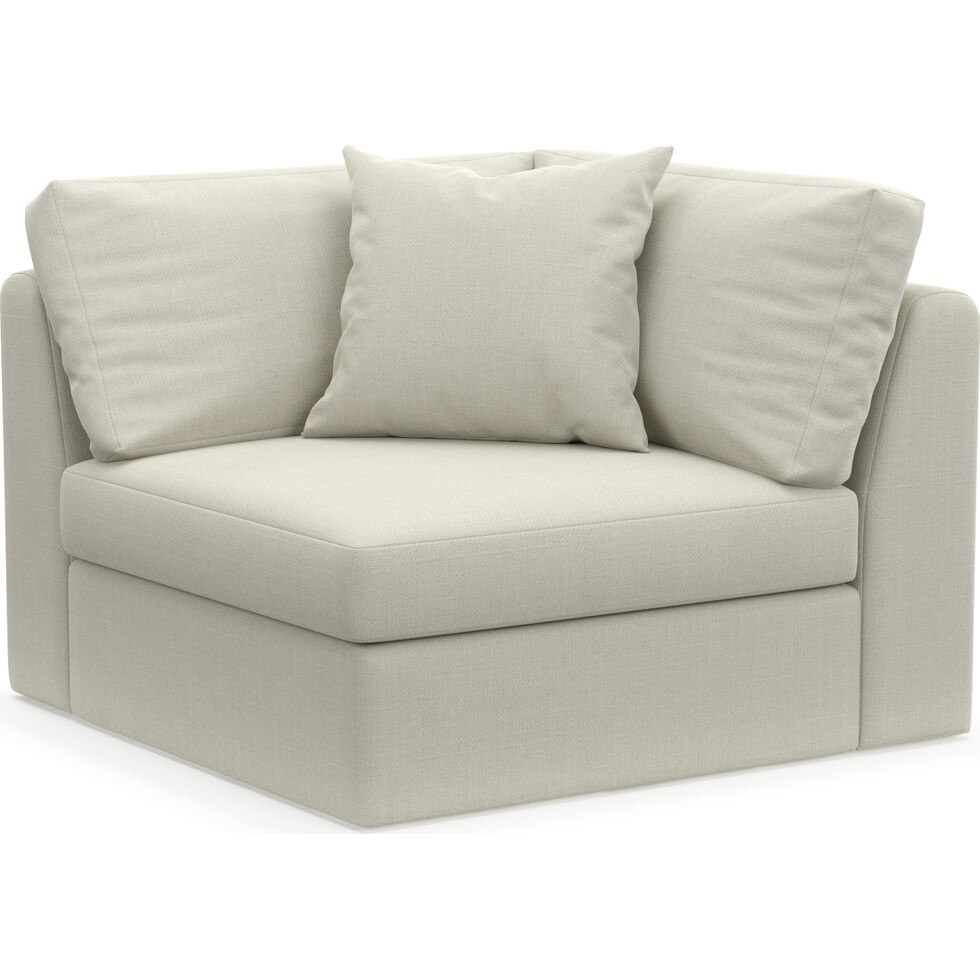 collin white corner chair   