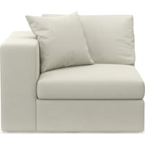 collin white corner chair   