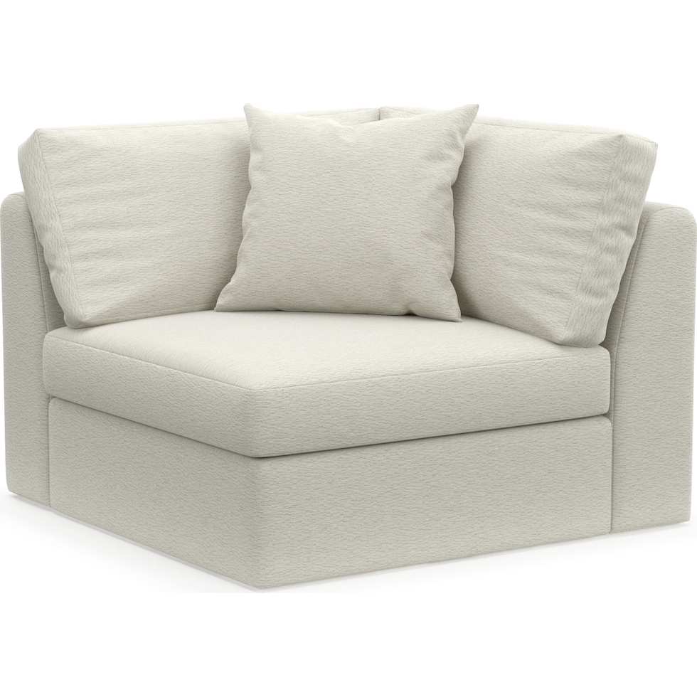 collin white corner chair   