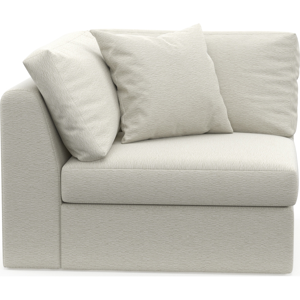 collin white corner chair   