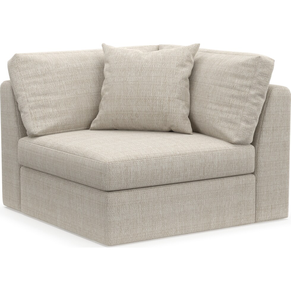 collin white corner chair   