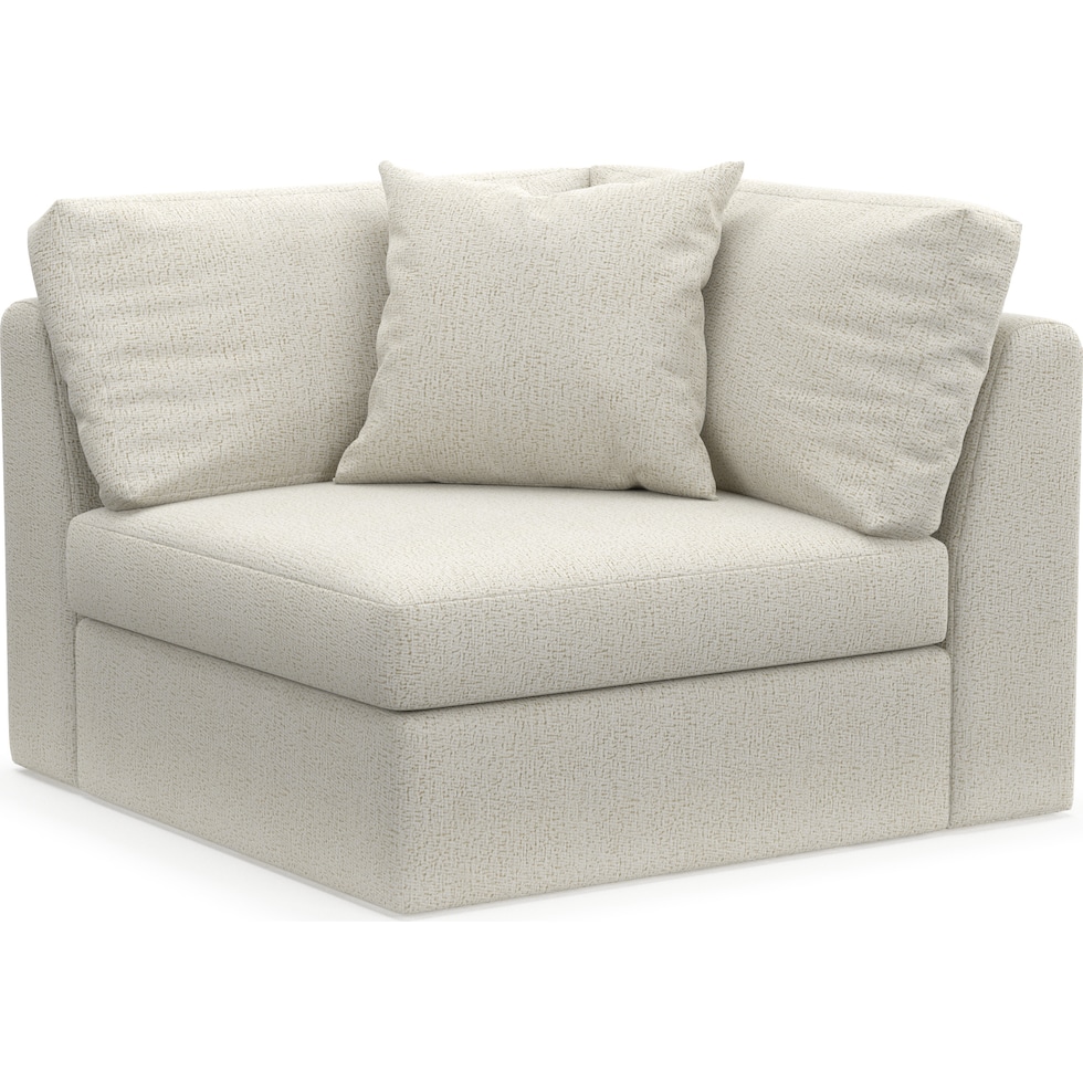 collin white corner chair   