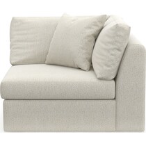 collin white corner chair   