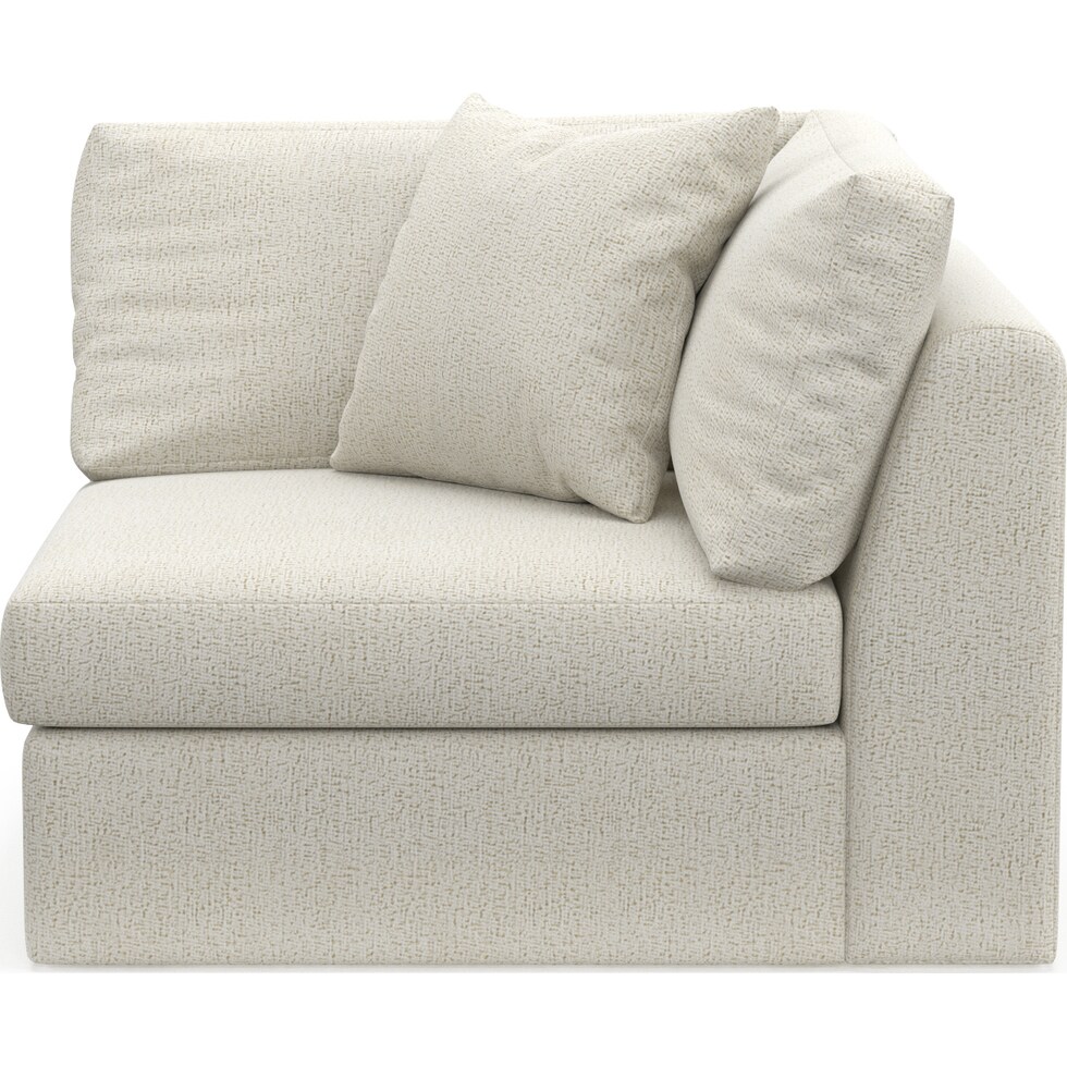 collin white corner chair   