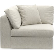 collin white corner chair   