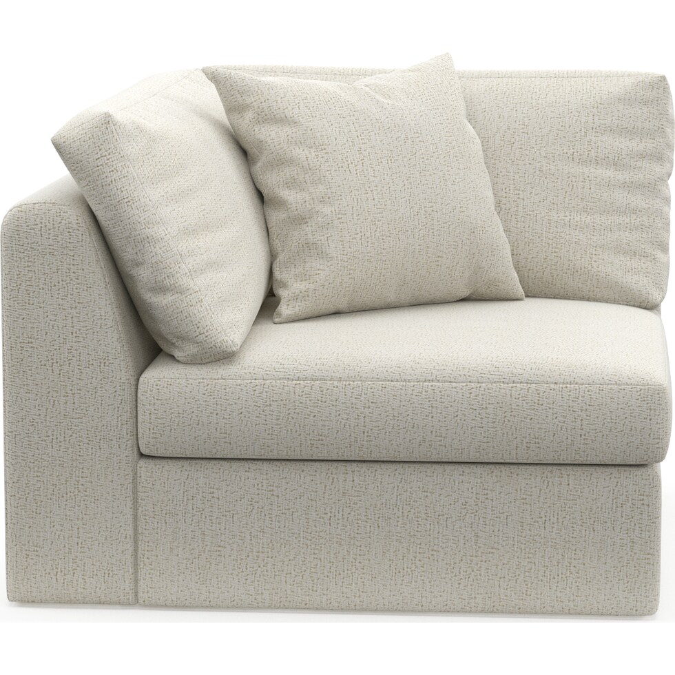 collin white corner chair   
