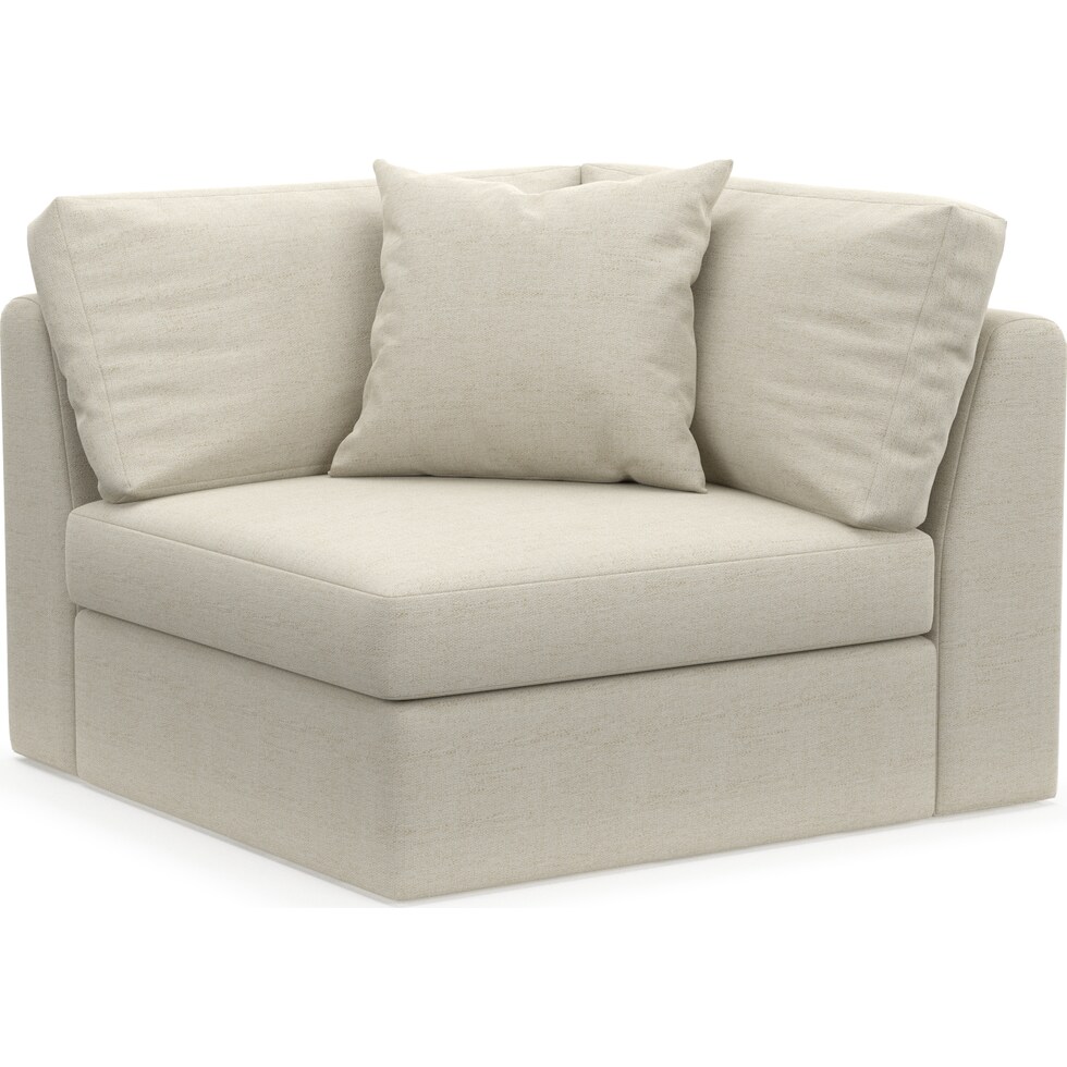 collin white corner chair   