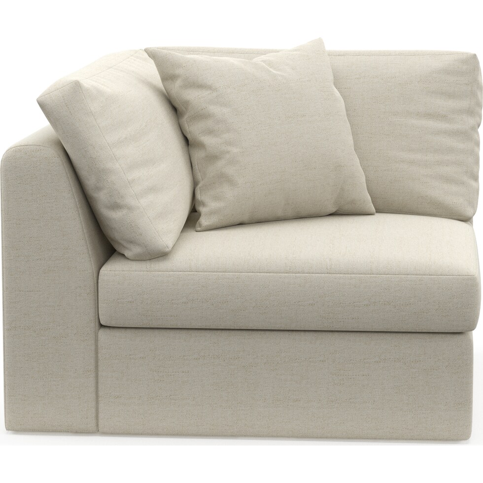 collin white corner chair   