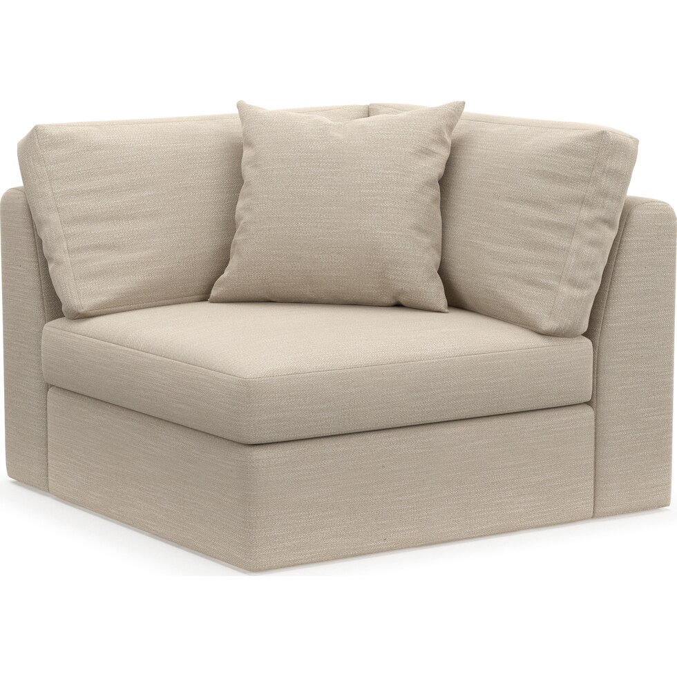 collin white corner chair   