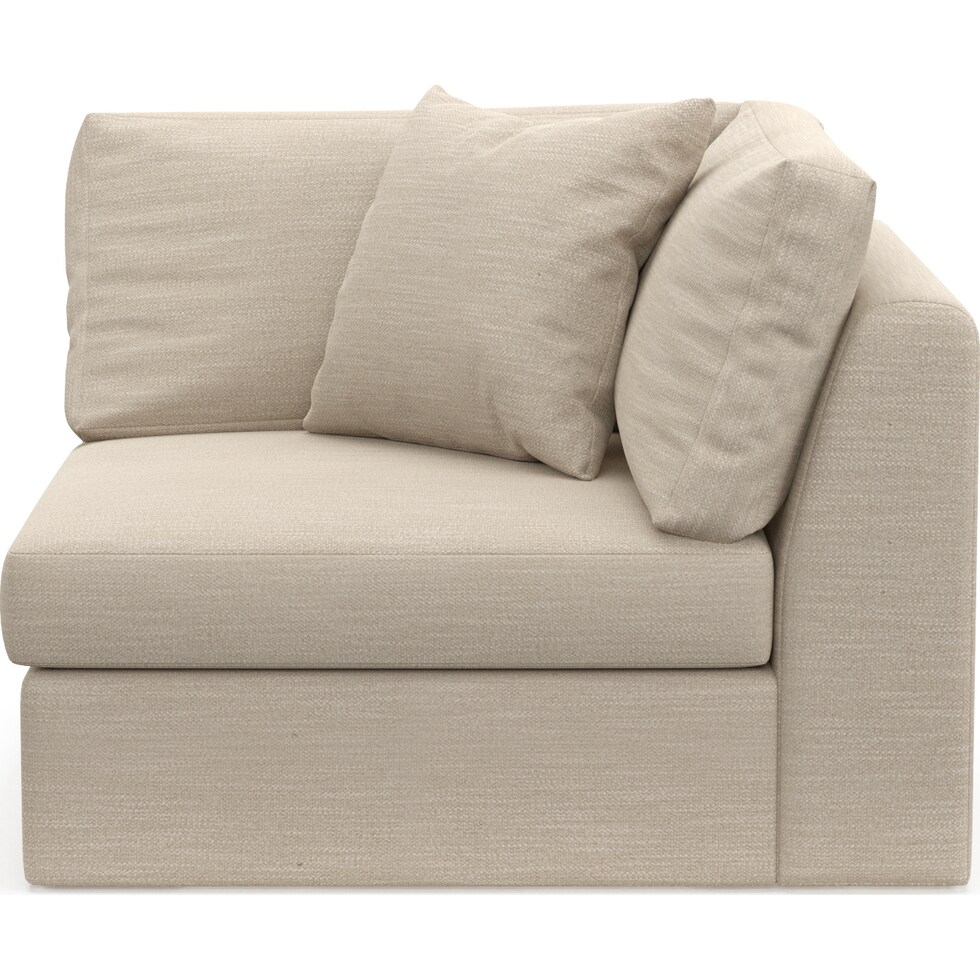 collin white corner chair   
