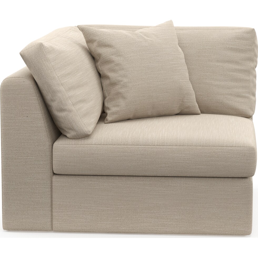 collin white corner chair   