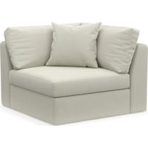 collin white corner chair   