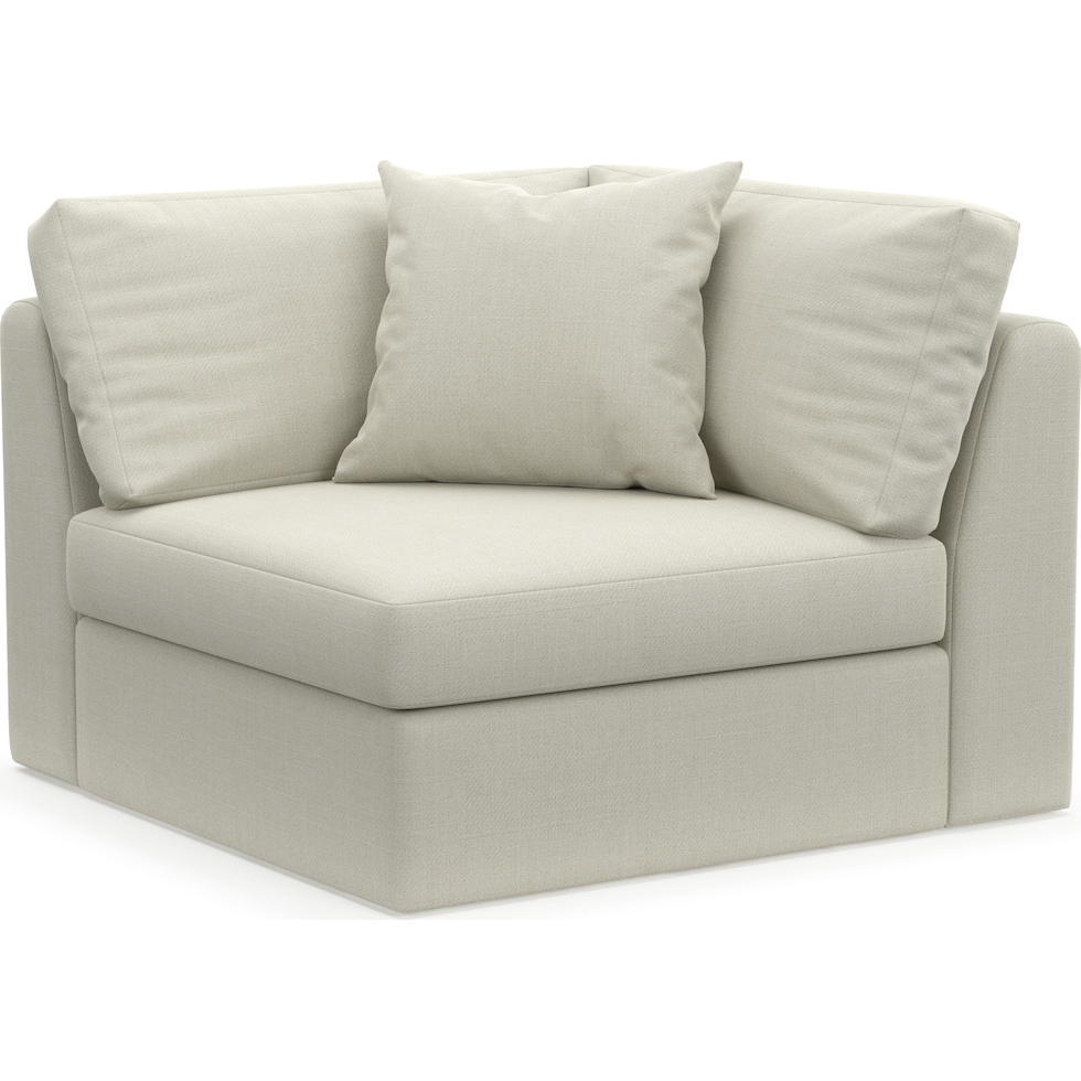 collin white corner chair   