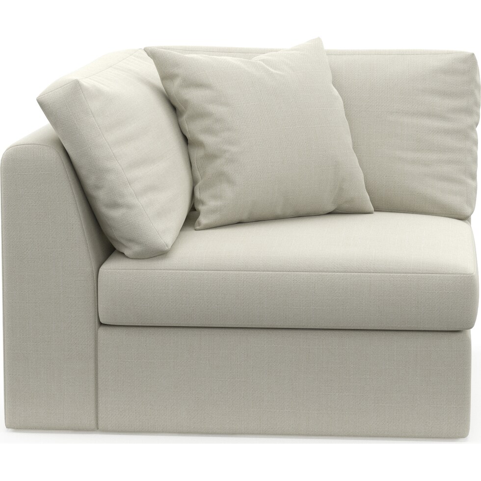 collin white corner chair   