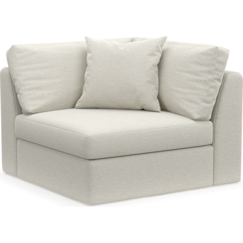 collin white corner chair   
