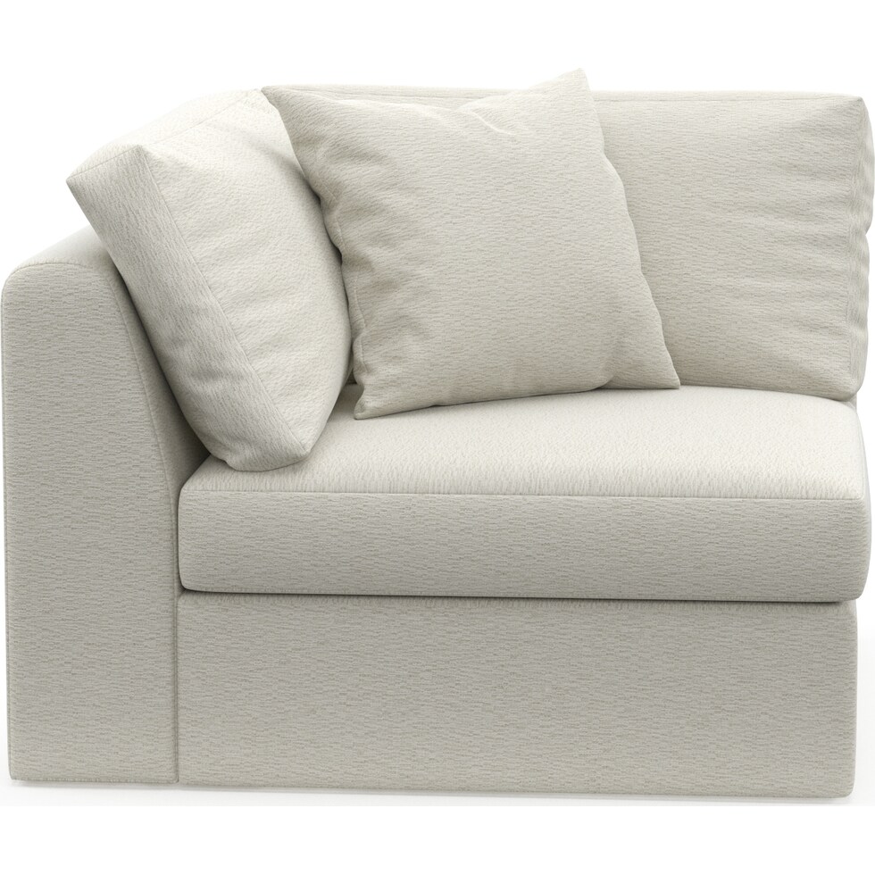collin white corner chair   