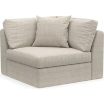 collin white corner chair   