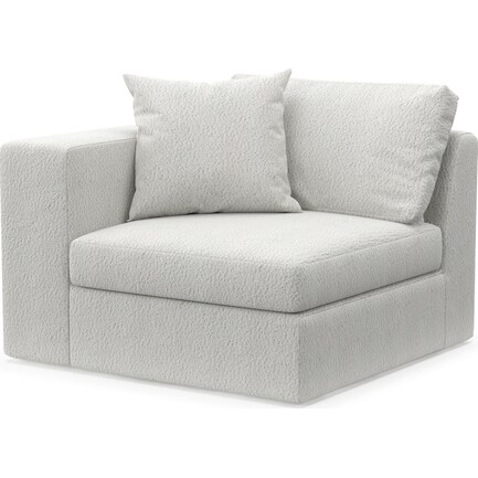 Collin Hybrid Comfort Left-Facing Chair - Bloke Snow