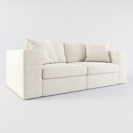 Collin Hybrid Comfort 2-Piece Sofa - Mason Porcelain