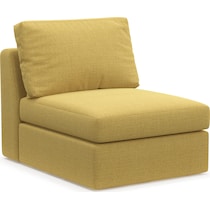 collin yellow armless chair   