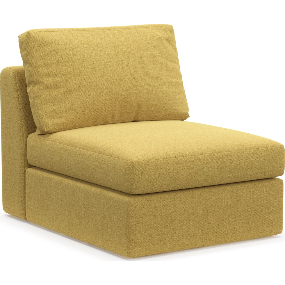 collin yellow armless chair   