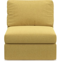 collin yellow armless chair   