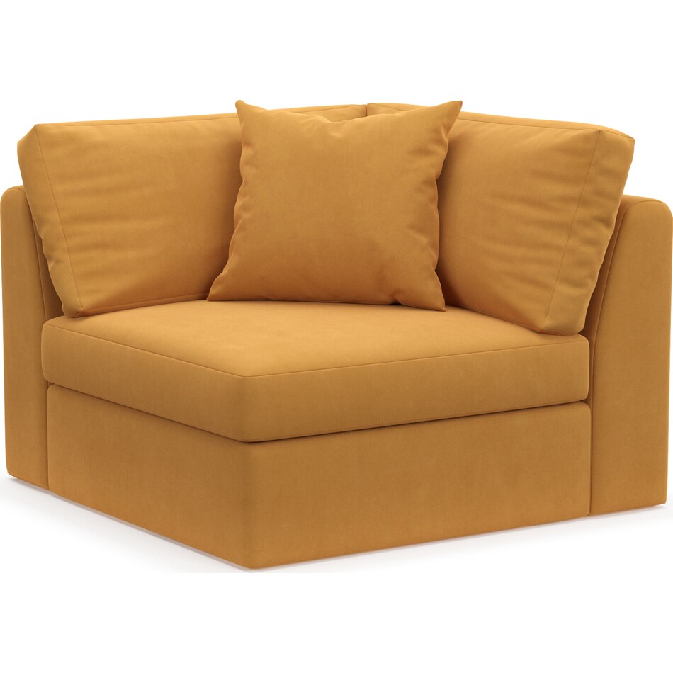 collin yellow corner chair   