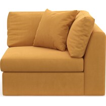 collin yellow corner chair   
