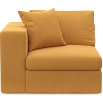collin yellow left arm facing chair   
