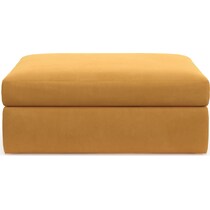 collin yellow ottoman   