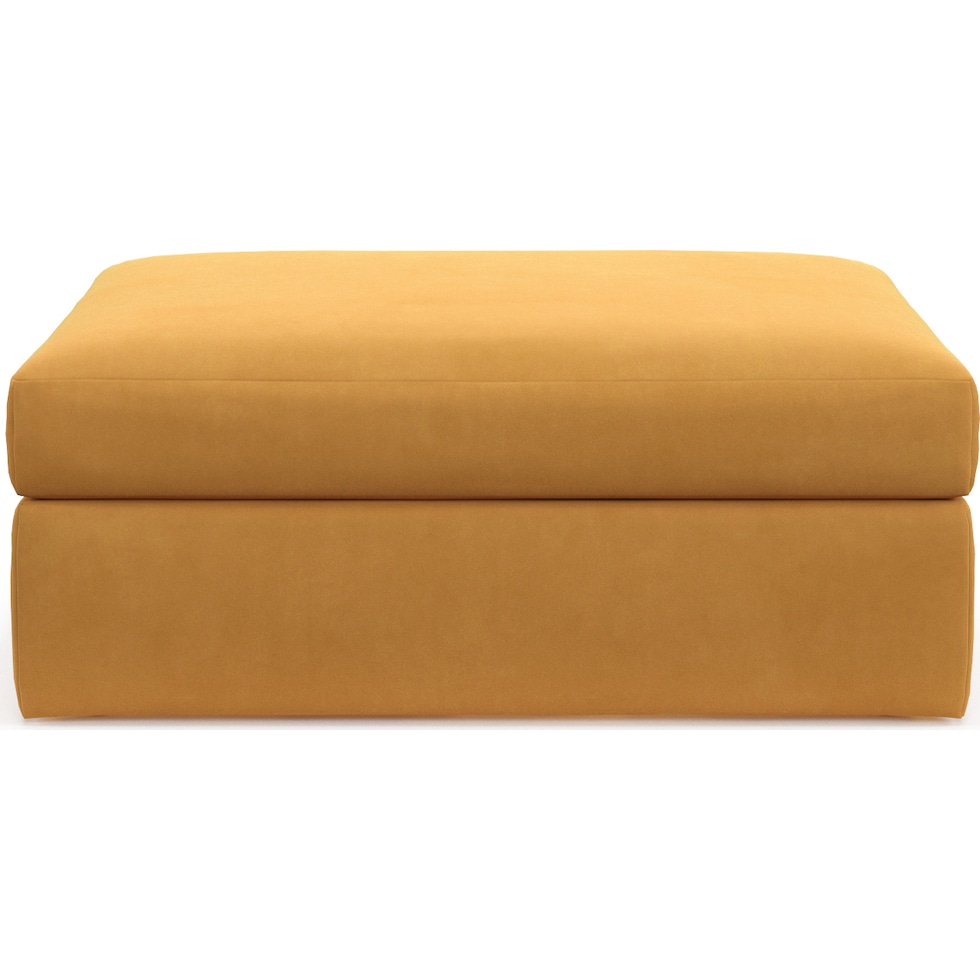 collin yellow ottoman   